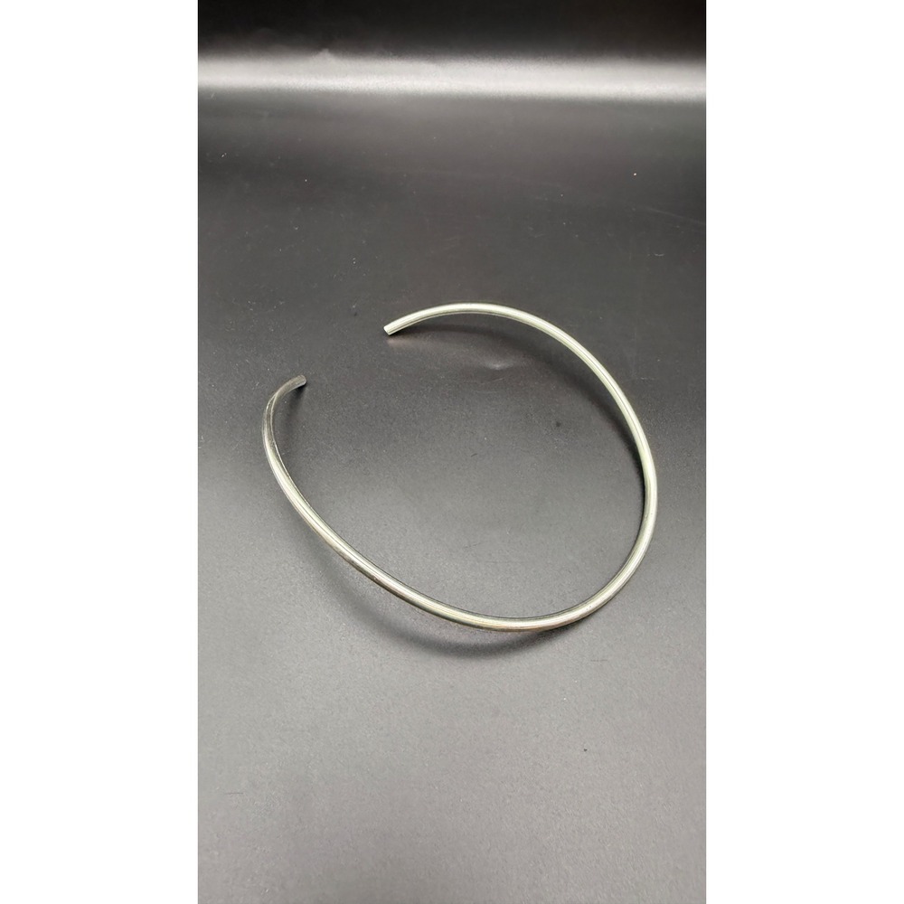 Charles Albert .950 Sterling Silver Open Collar Choker Necklace Minimalist